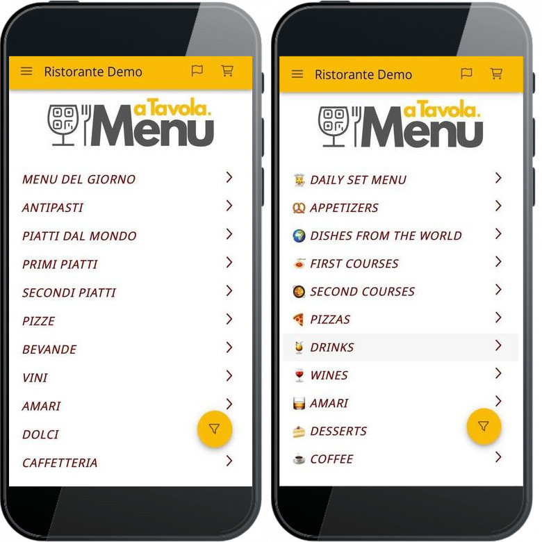 aTavolaMenu Menu Digitale Gratis Come creare un menu digitale multilingua