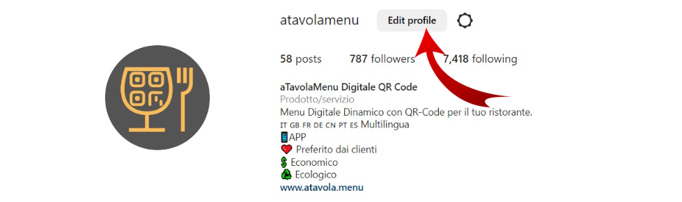 aTavolaMenu Menu Digitale Gratis Come aggiungere il menu digitale su Instagram